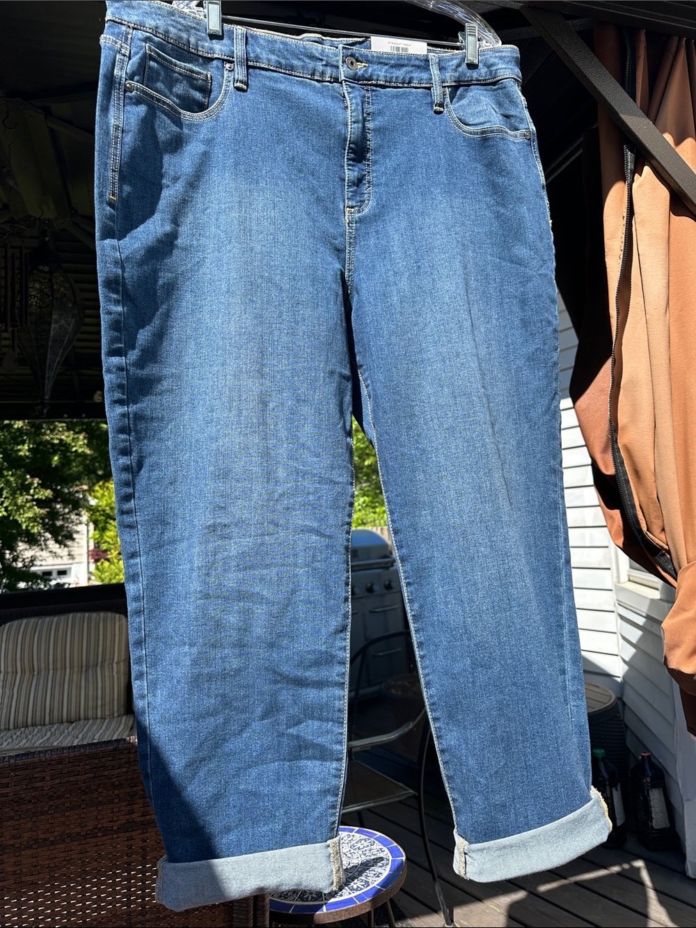 Style & Co. Medium Blue Straight Leg Jeans